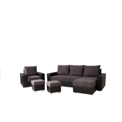 Ensemble Vento ​canapé : d'angle + canapé double + fauteuil
