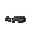 Ensemble Vento : ​canapé d'angle + canapé double + fauteuil